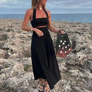 Reformation | Dresses | Nwt Reformation Sonali Knit Midi Dress Xsmall Black  | Poshmark